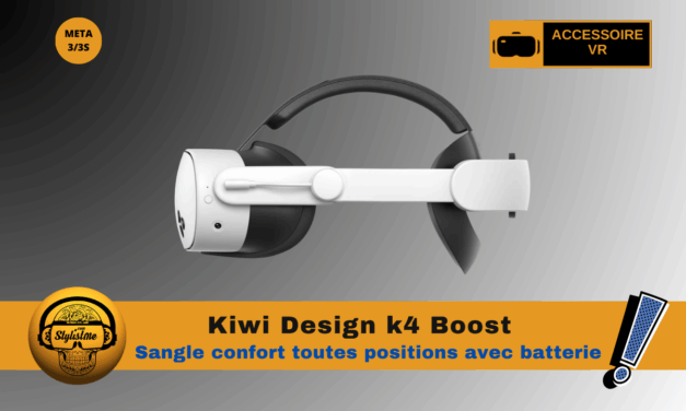 Kiwi Design k4 Boost : bandeau confort avec batterie pour Quest 3/3S