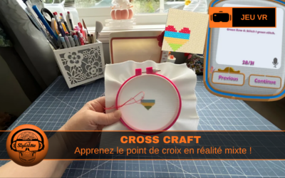 Cross Craft : broder en réalité mixte (suivi des mains)