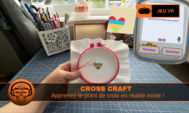 Cross Craft : broder en réalité mixte (suivi des mains)