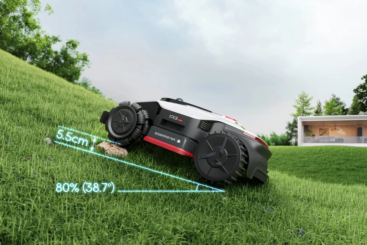 Dreame A3 AWD Pro tondeuse terrain accidenté