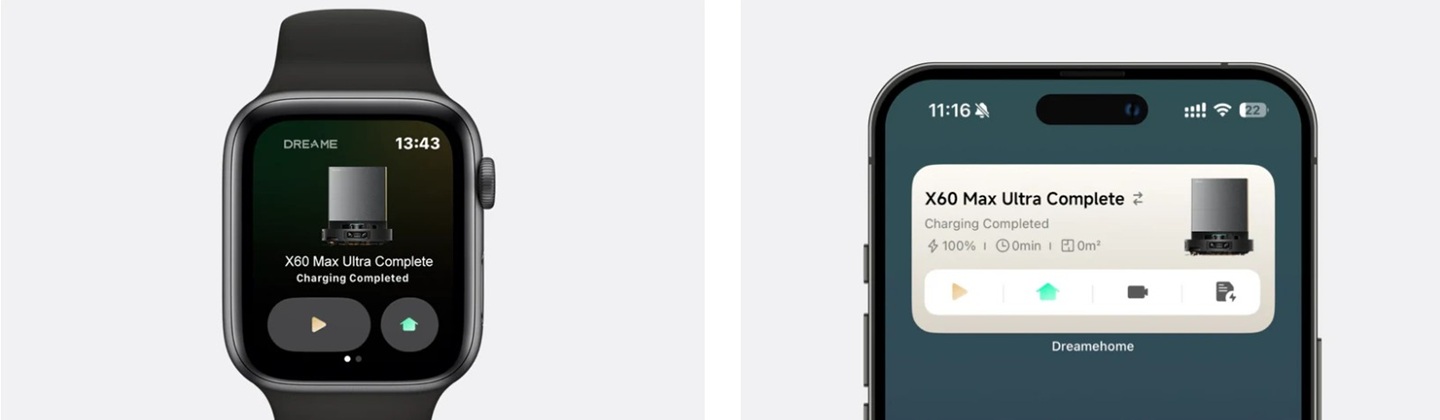 Dreame X60 Max Ultra connectivite