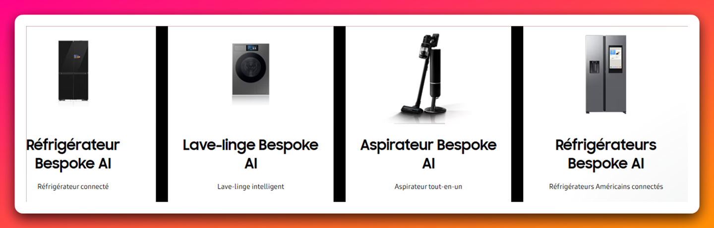 Gamme Samsung Bespoke AI