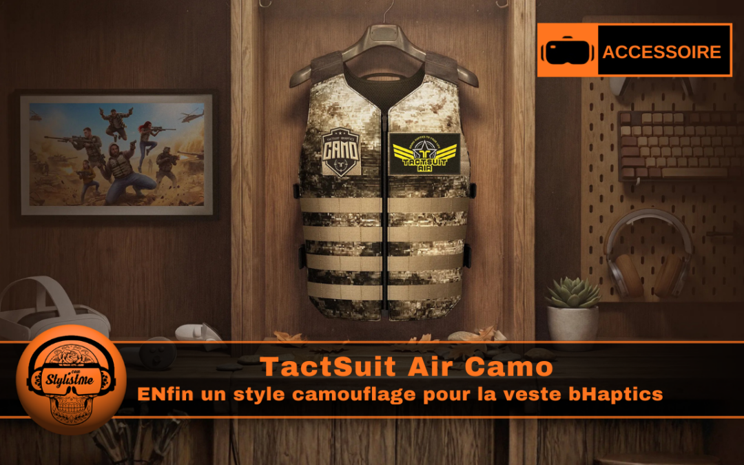 TactSuit Air Camo superbe édition spéciale de la veste haptique VR