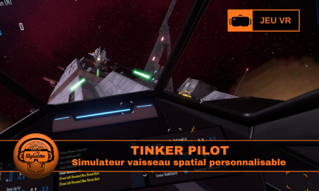 Tinker Pilot jeu PC VR immersif axé simulation spatiale 1:1