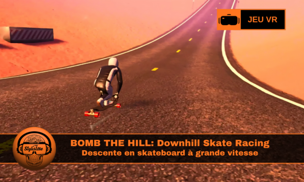 Bomb the Hill VR : downhill skate sur Meta Quest