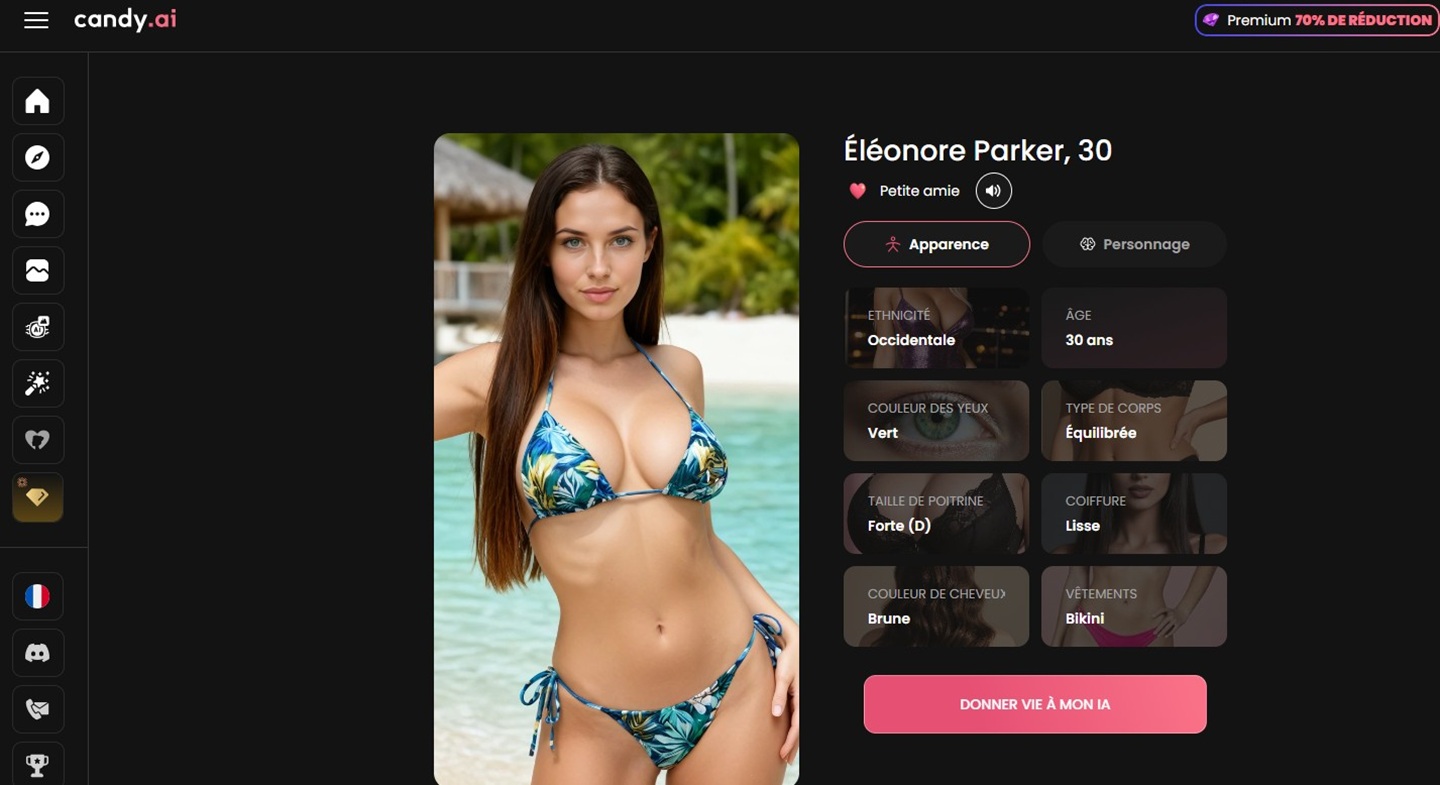 Candy AI personnage création
