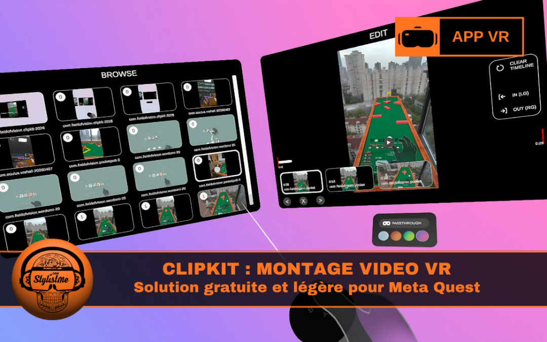 ClipKit Video Clip Editor VR montage simple gratuit sans PC
