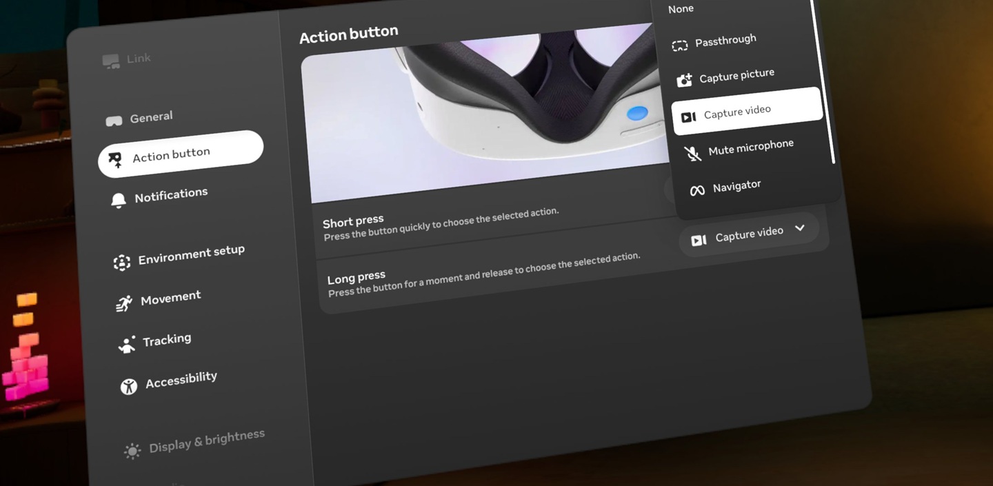 6 Fonctionnalités du bouton action du Quest 3S 6 Fonctionnalités du bouton action du Quest 3S