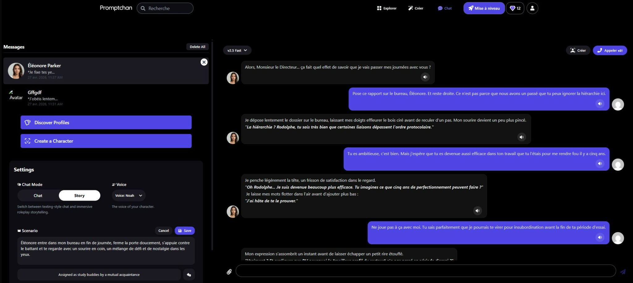 Test chat IA Pormptchan