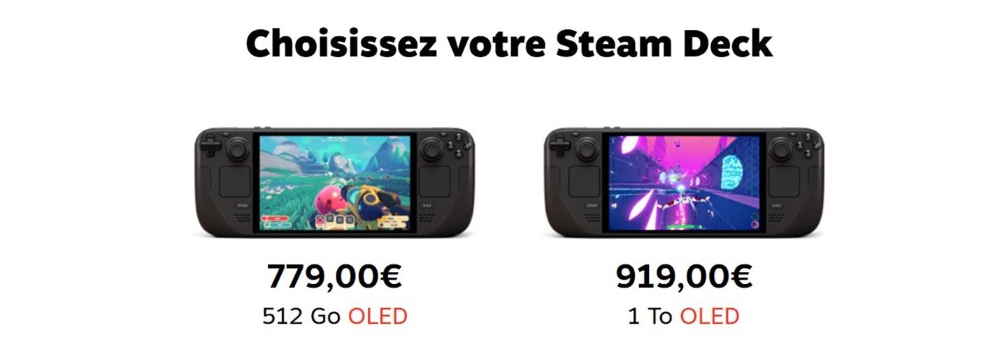 Hausse prix Steam Deck