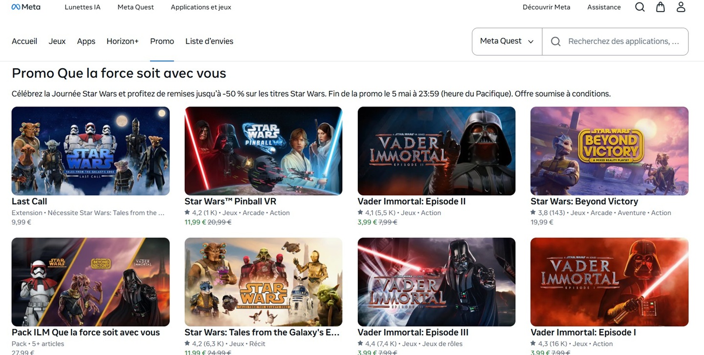 Promo Star Wars 2026 4 mai