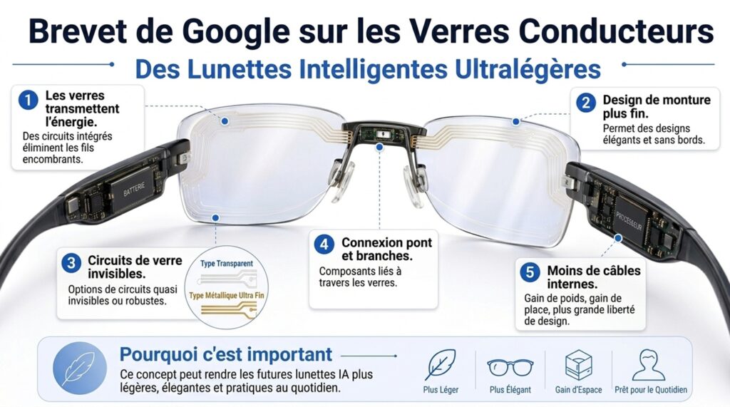 Google brevet verre conducteur