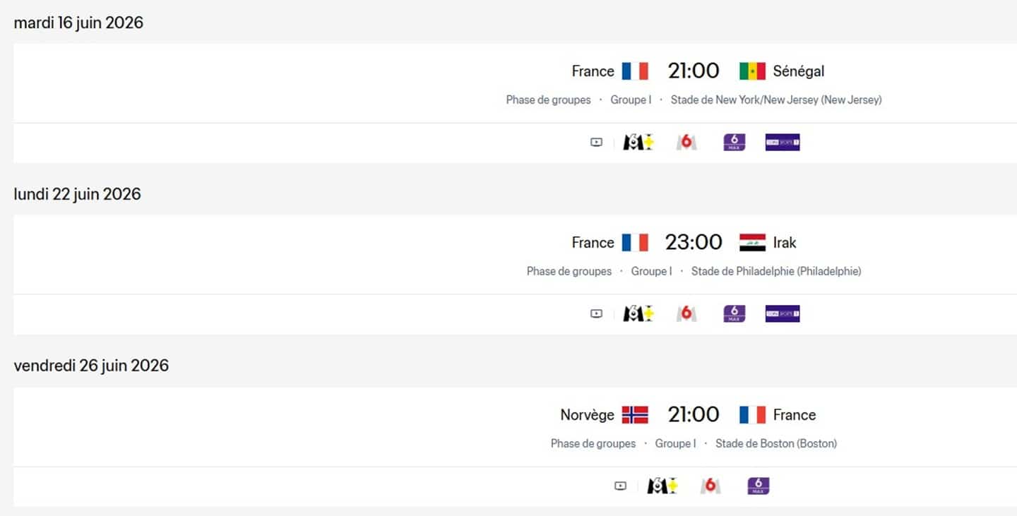 Match foot équipe France VR coupe du monde 2026