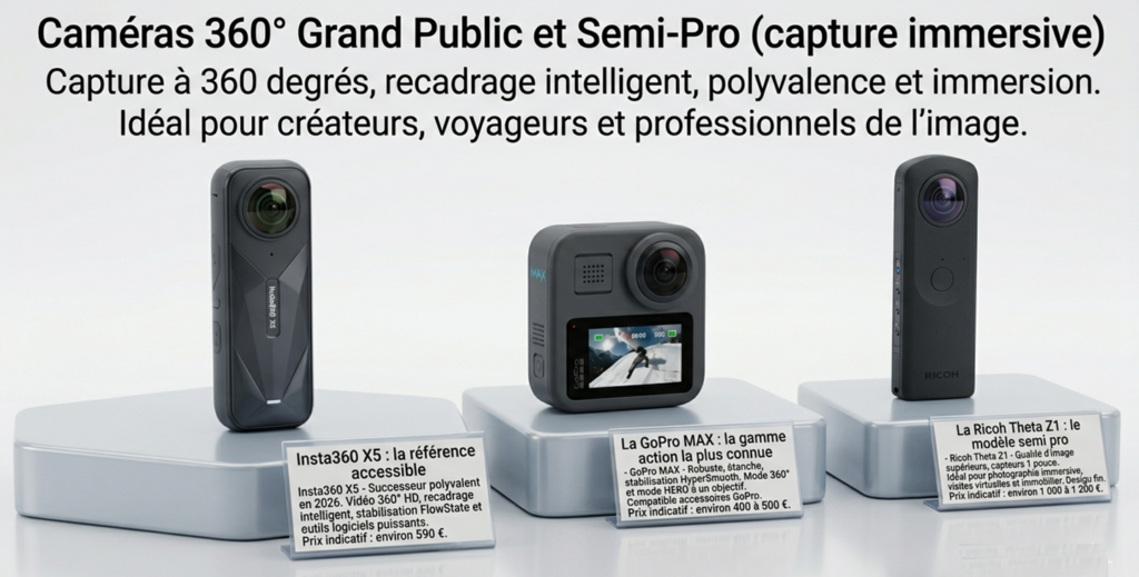 Meilleures caméras 360°