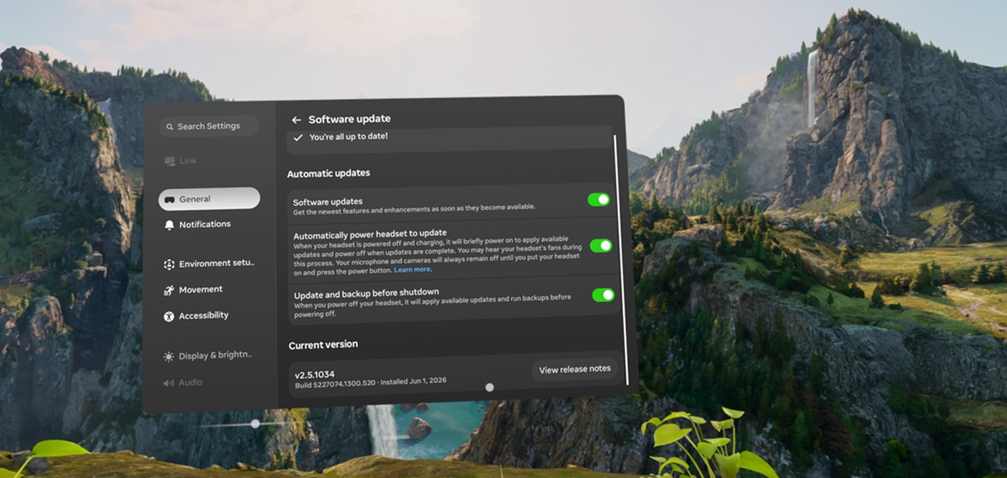 Meta Quest 2.5 mise à jour PTC Meta Quest 2.5 mise à jour PTC