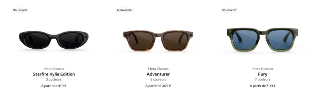 Nouvelles Meta Glasses Starfire Adventurer Fury