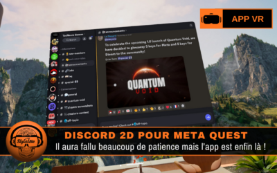 Discord VR sur Meta Quest 3 : streaming intégré et Nitro offert