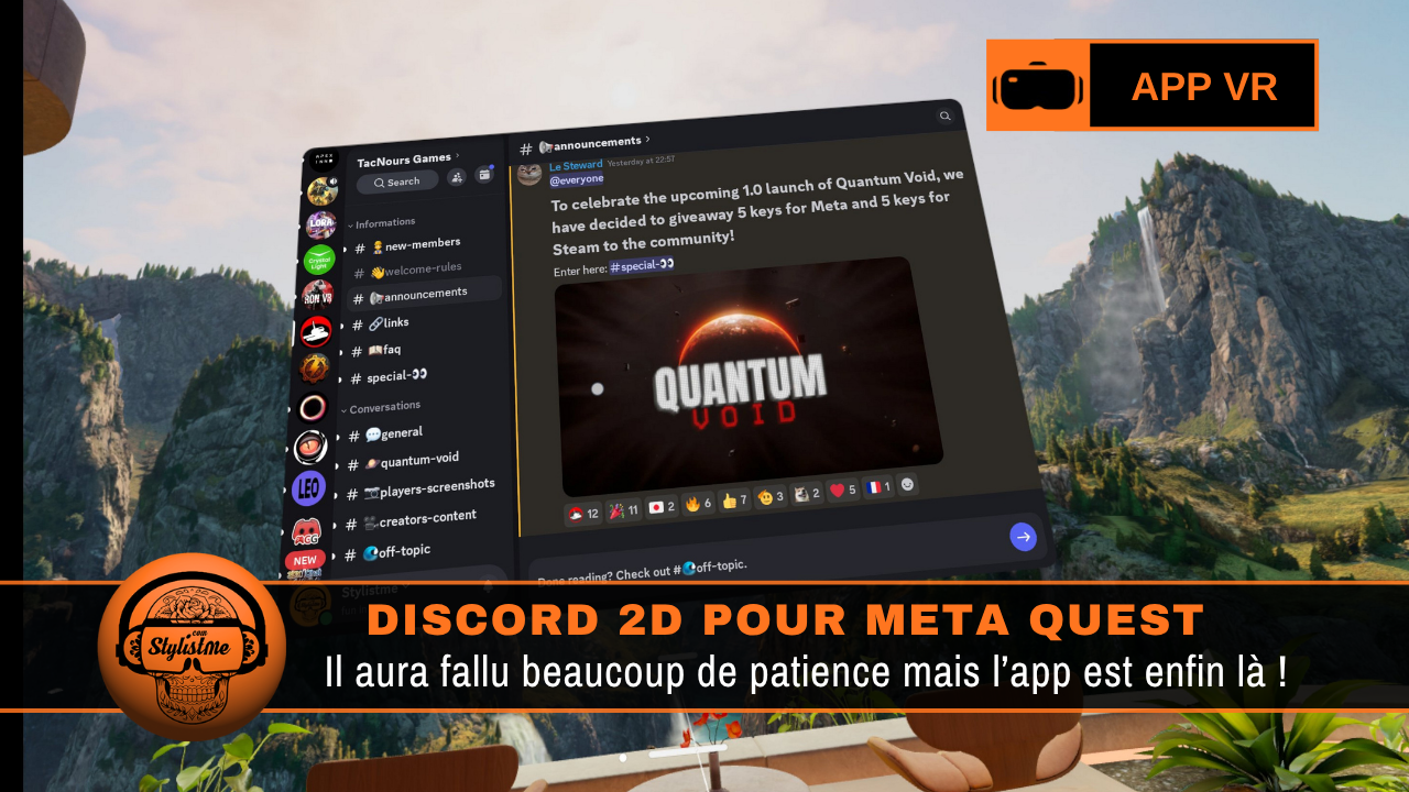 Discord VR Meta Quest