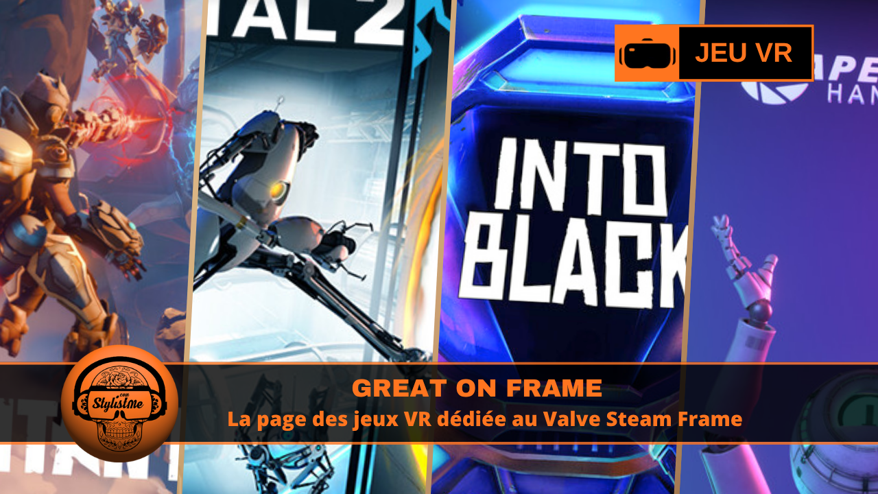 Great on Frame jeux VR Steam Frame