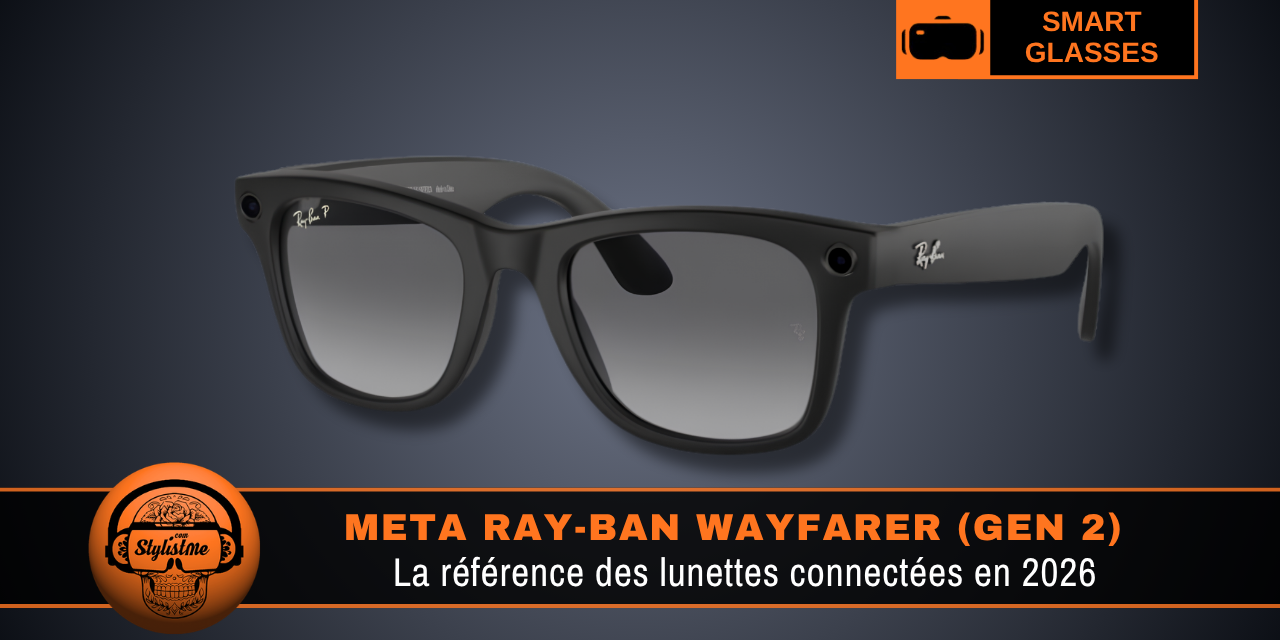 Meta Ray-Ban Wayfarer Gen 2 : style intemporel et assistant Meta intégré