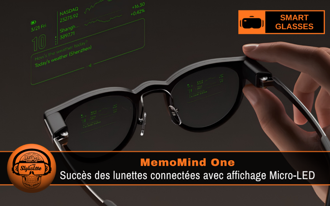 MemoMind One : lunettes connectées à projection d&rsquo;IA de Xgimi