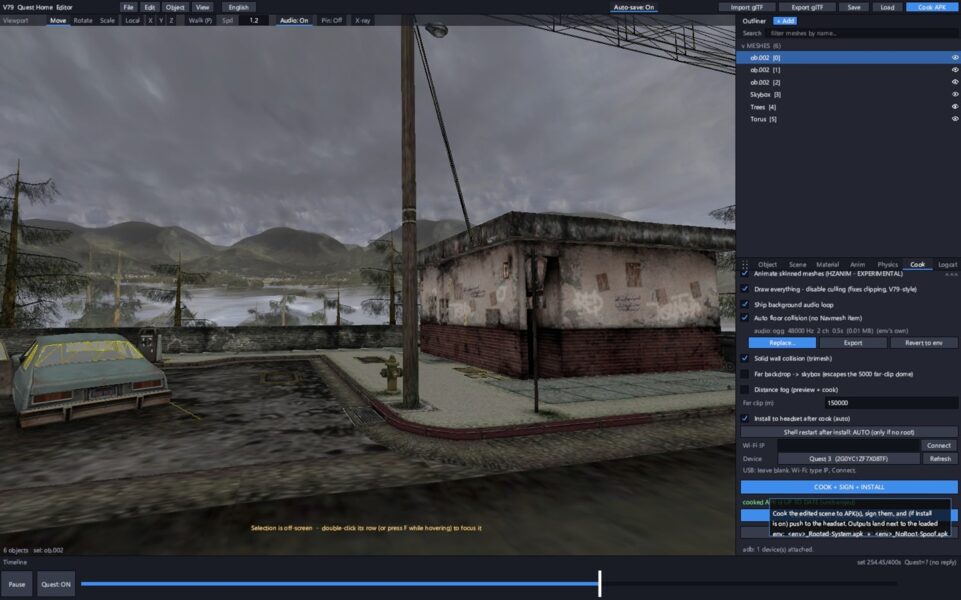 Quest home Editor test
