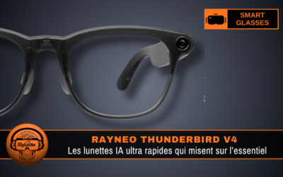 RayNeo Thunderbird V4 : des lunettes IA minimalistes taillées pour le quotidien