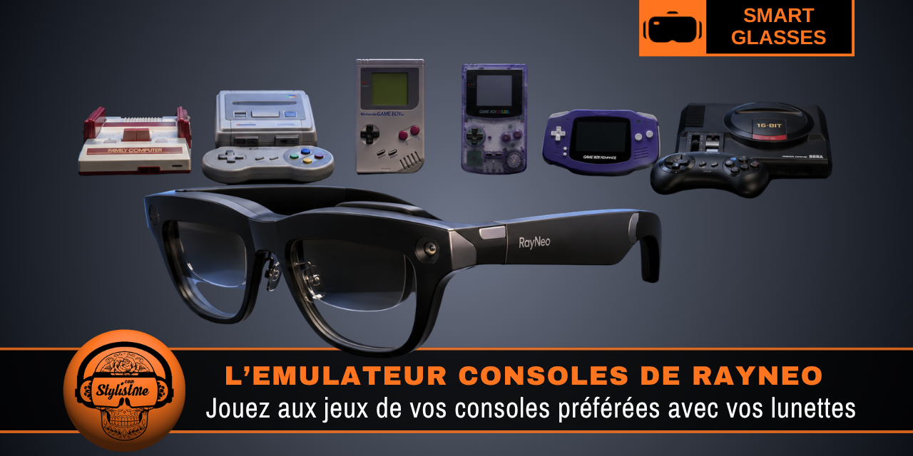 RayNeo X3 Pro émulateur console jeu vidéo rétro en natif !