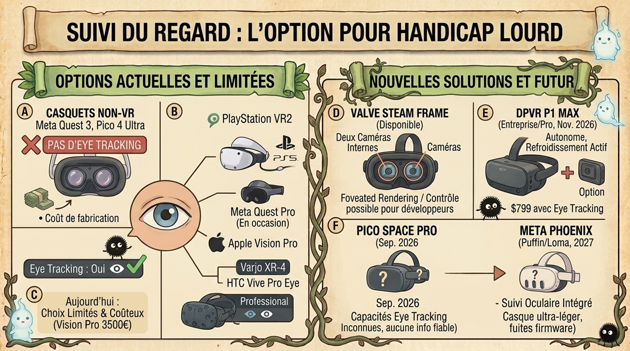 Casques VR avec suivi des yeux Casques VR avec suivi des yeux