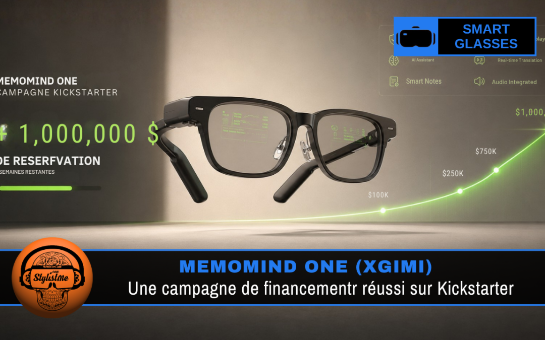 MemoMind One Kickstarter la campagne atteint 1M$ pour ses lunettes sans caméra