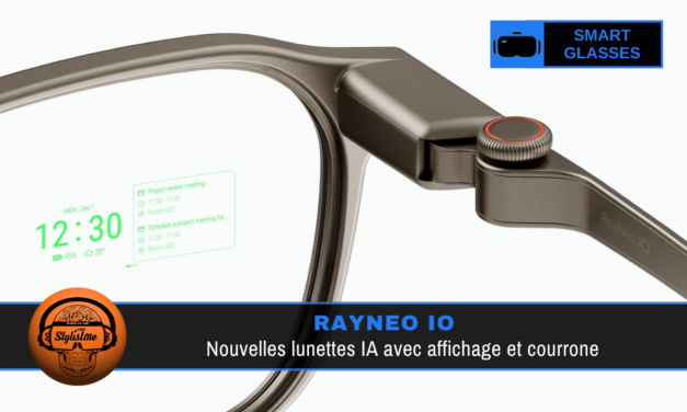 RayNeo iO : nouvelles lunettes AR de productivité IA avec écran