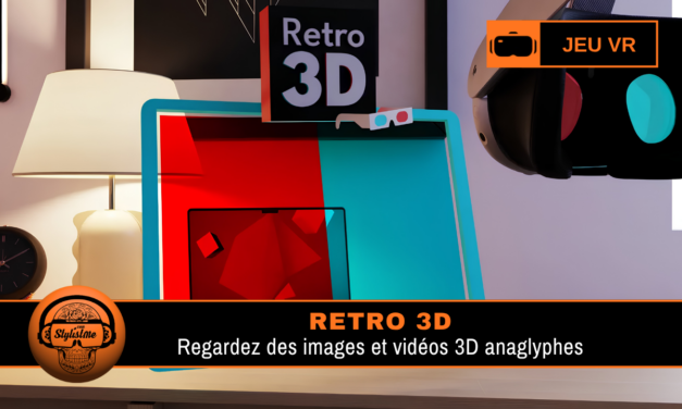Retro 3D : lunettes 3D anaglyphe sur Meta Quest
