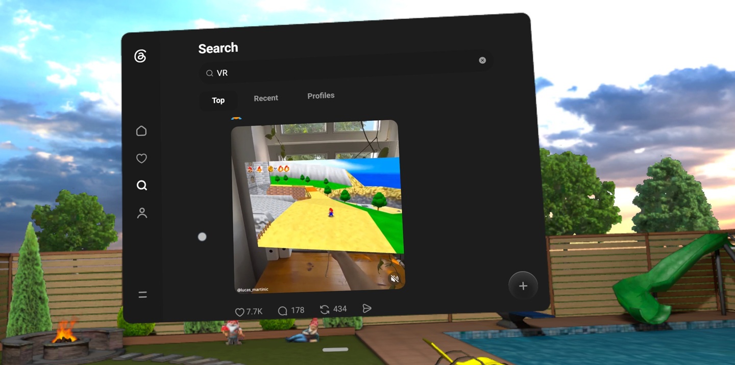 Threads test Quest VR Threads test Quest VR
