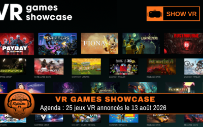 VR Games Showcase août 2026 : 25 jeux annoncés le 13 août