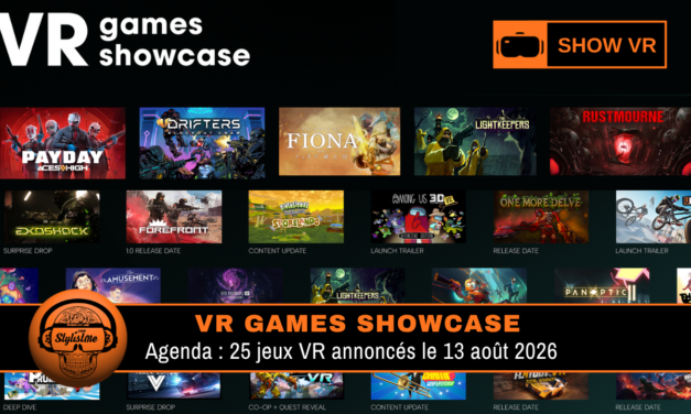 VR Games Showcase août 2026 : 25 jeux annoncés le 13 août