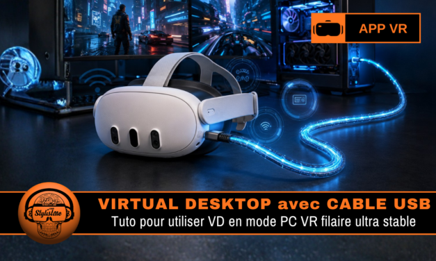 Virtual Desktop USB bêta 1.34.19 : streaming filaire Quest disponible