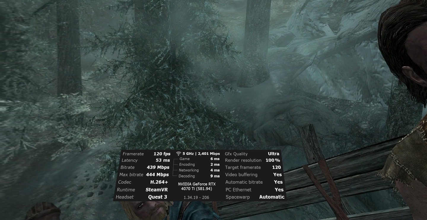 Virtual Desktop USB VS Wifi Skyrim Virtual Desktop USB VS Wifi Skyrim