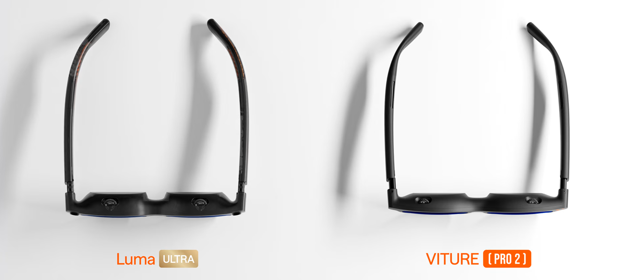 Viture Pro 2 design vs Viture Luma Ultra Viture Pro 2 design vs Viture Luma Ultra