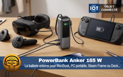 PowerBank Anker 165 W : la batterie externe idéale pour Steam Frame et Desk
