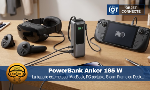 PowerBank Anker 165 W : la batterie externe idéale pour Steam Frame et Desk