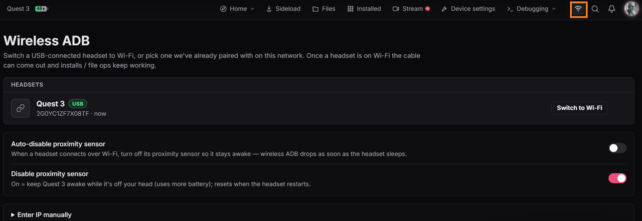 SideQuest 1.1.0 Wifi SideQuest 1.1.0 Wifi