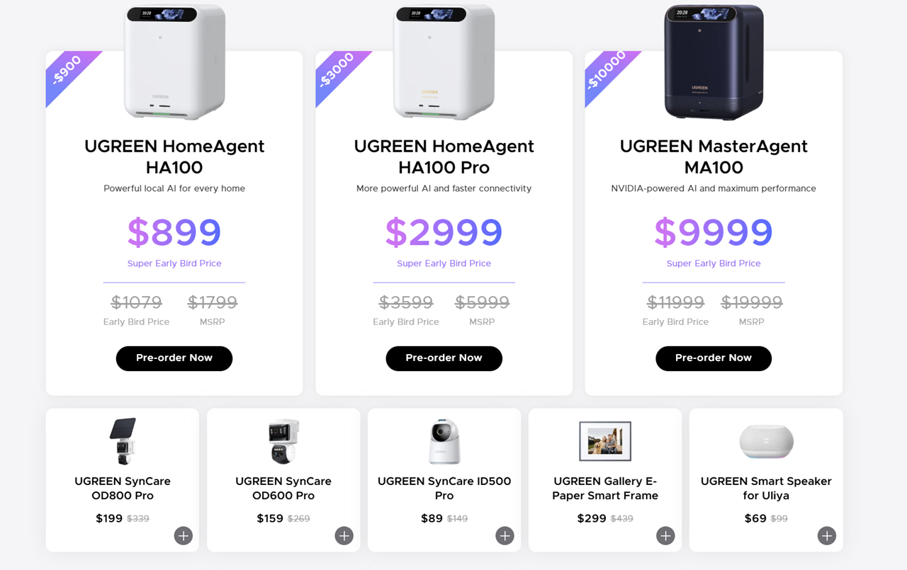Ugreen HomeAgent prix Ugreen HomeAgent prix