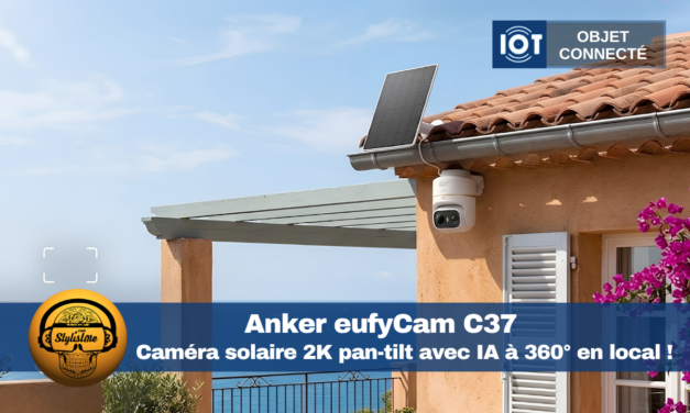 eufyCam C37 : test de la caméra solaire 2K pan-tilt 360°
