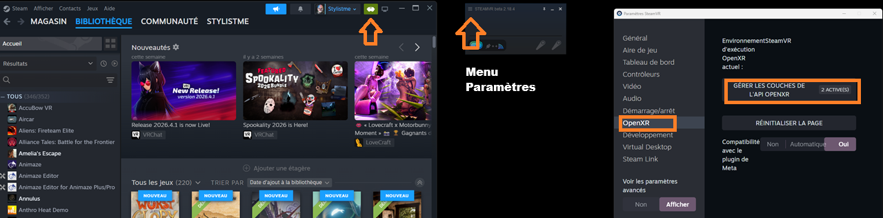Activer runtime OpenXR SteamVR Activer runtime OpenXR SteamVR