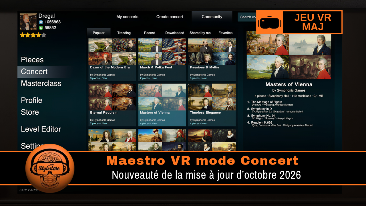 Maestro VR mode Concert