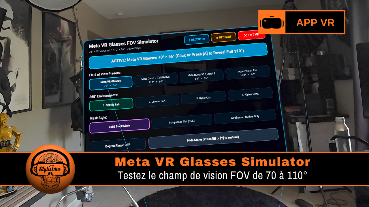 Meta VR Glasses Simulator Meta VR Glasses Simulator