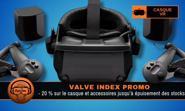 Valve Index promo – 20 % pourdéstockage du casque VR de 2019